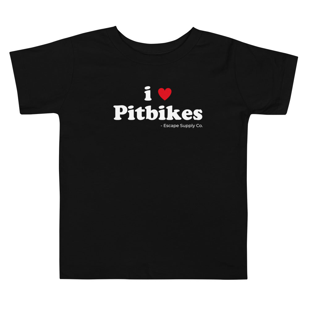I Love Pitbikes Toddler Short Sleeve Tee