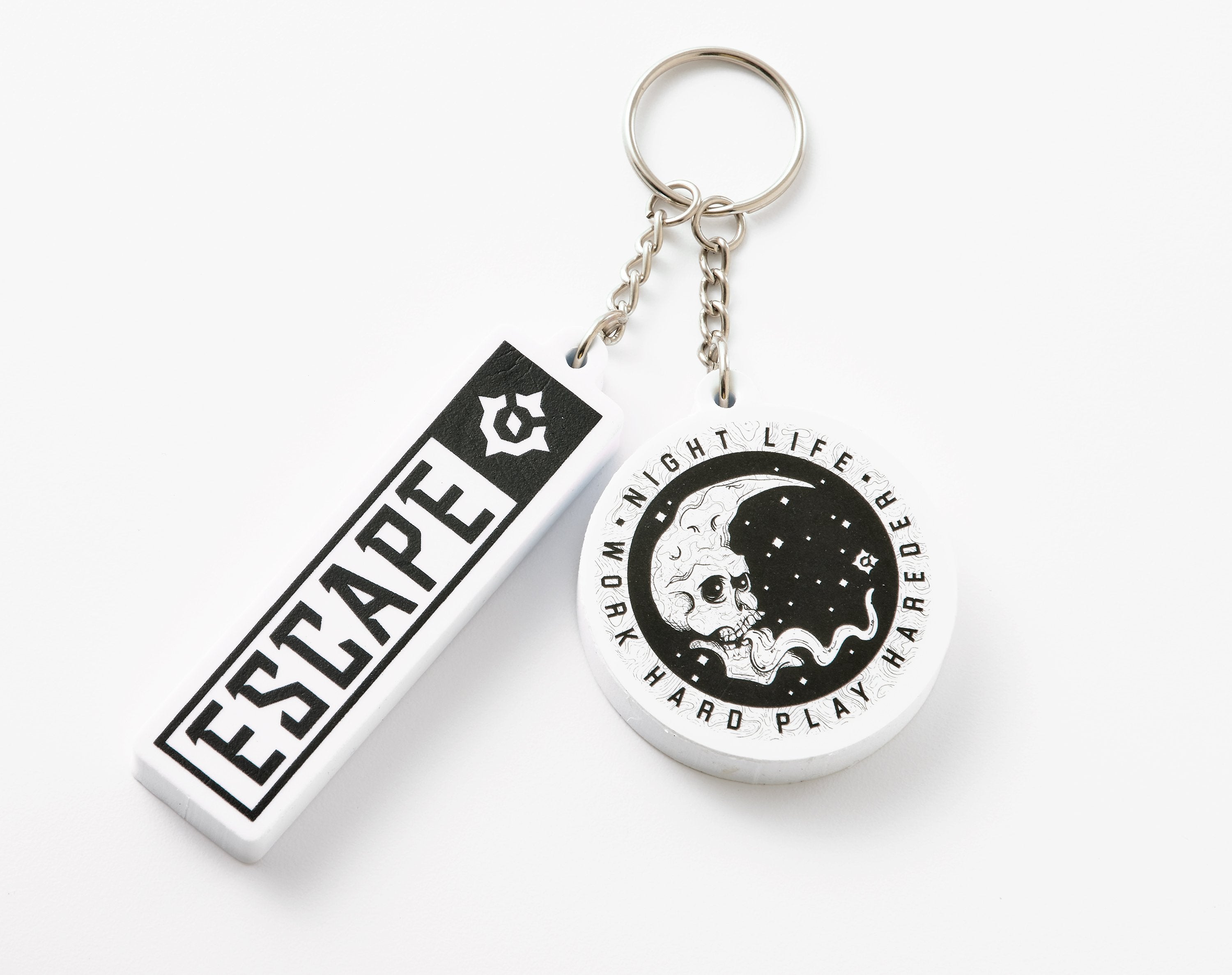 Dual Floating Key Ring- Escape Moon